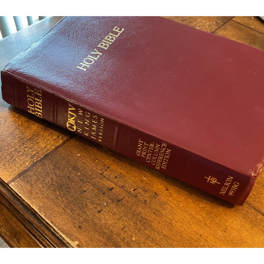 HOLY BIBLE NKJV GIANT PRINT CENTER COLUMN RED LETTER EDITION NELSON 993BG